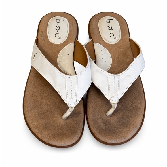b.o.c. Shoes - B.O.C Women's Z10701 Slip-on Flip Flop Sandals White Size 8M​​​